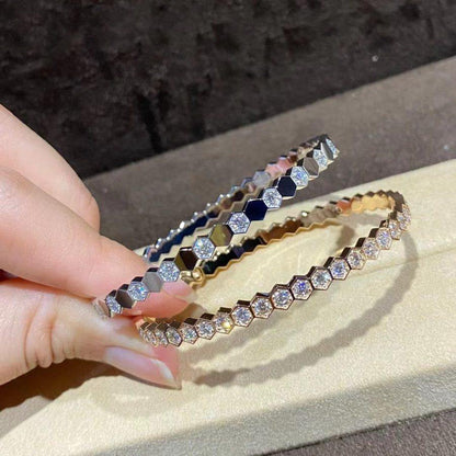 ¡®Moco¡¯BEE LOVE GOLD BRACELET FULL DIAMOND