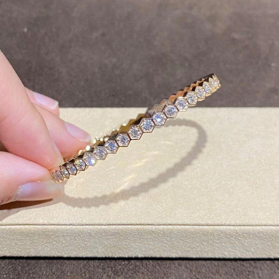 ¡®Moco¡¯BEE LOVE GOLD BRACELET FULL DIAMOND