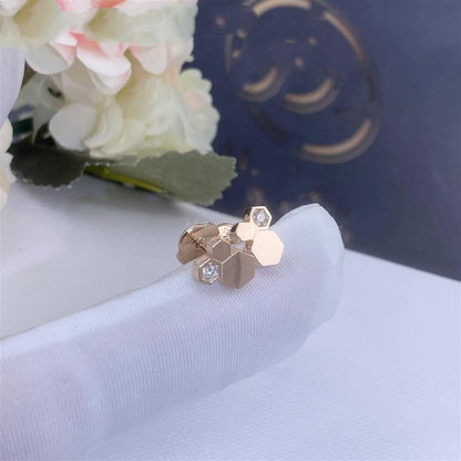 ¡®Moco¡¯BEE LOVE PINK GOLD DIAMOND EARRINGS