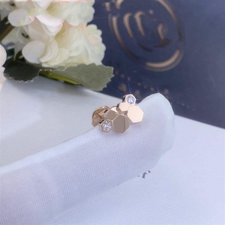 ¡®Moco¡¯BEE LOVE PINK GOLD DIAMOND EARRINGS