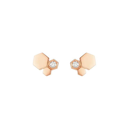 ¡®Moco¡¯BEE LOVE PINK GOLD DIAMOND EARRINGS
