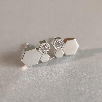 ¡®Moco¡¯BEE LOVE SILVER DIAMOND EARRINGS