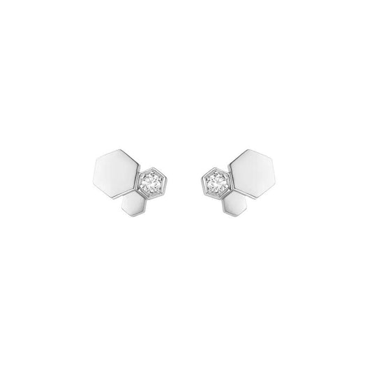 ¡®Moco¡¯BEE LOVE SILVER DIAMOND EARRINGS