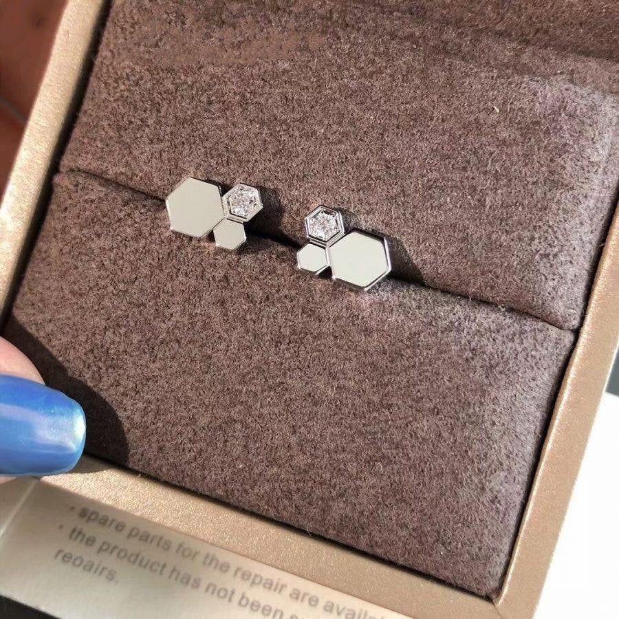 ¡®Moco¡¯BEE LOVE SILVER DIAMOND EARRINGS