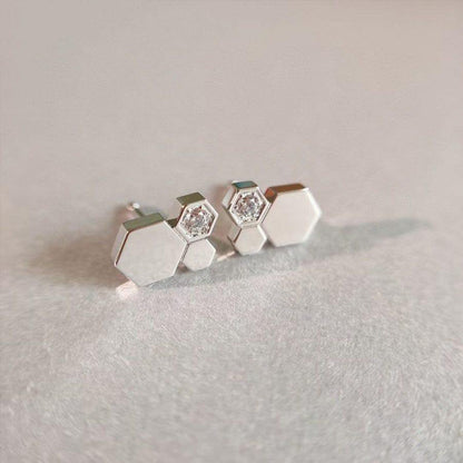 ¡®Moco¡¯BEE LOVE SILVER DIAMOND EARRINGS