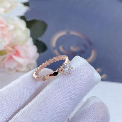 ¡®Moco¡¯BEE LOVE RING PINK GOLD 1 DIAMOND