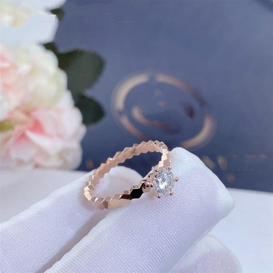 ¡®Moco¡¯BEE LOVE RING PINK GOLD 1 DIAMOND