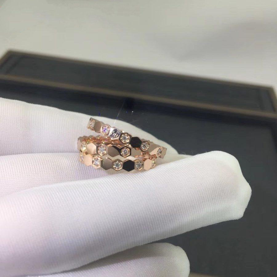 ¡®Moco¡¯BEE LOVE RING PINK GOLD DIAMOND