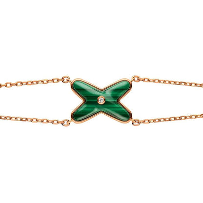 ¡®Moco¡¯JEUX BRACELET MALACHITE PINK GOLD 1 DIAMOND