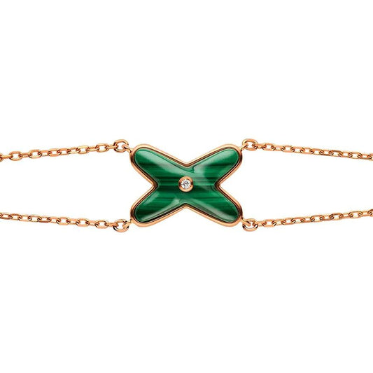 ¡®Moco¡¯JEUX BRACELET MALACHITE PINK GOLD 1 DIAMOND