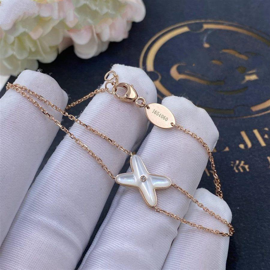¡®Moco¡¯JEUX BRACELET WHITE MOP PINK GOLD 1 DIAMOND