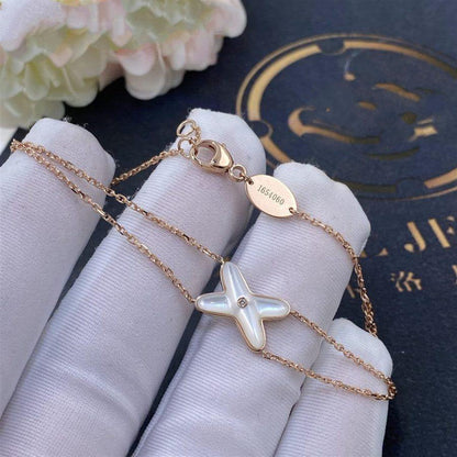 ¡®Moco¡¯JEUX BRACELET WHITE MOP PINK GOLD 1 DIAMOND