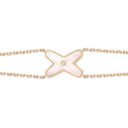 ¡®Moco¡¯JEUX BRACELET WHITE MOP PINK GOLD 1 DIAMOND