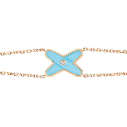 ¡®Moco¡¯JEUX BRACELET TURQUOISE PINK GOLD 1 DIAMOND