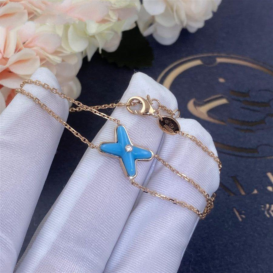 ¡®Moco¡¯JEUX BRACELET TURQUOISE PINK GOLD 1 DIAMOND