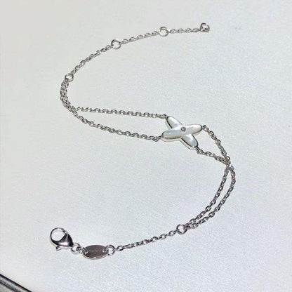¡®Moco¡¯JEUX BRACELET WHITE MOP SILVER 1 DIAMOND