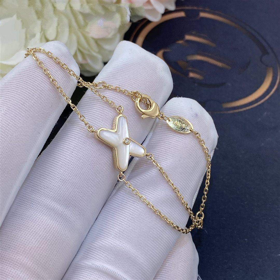¡®Moco¡¯JEUX BRACELET WHITE MOP GOLD 1 DIAMOND