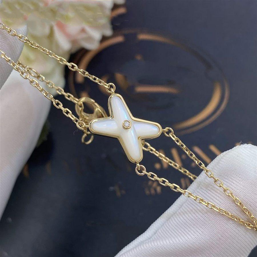 ¡®Moco¡¯JEUX BRACELET WHITE MOP GOLD 1 DIAMOND