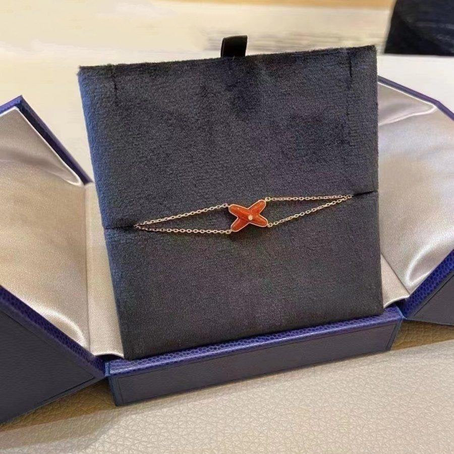 ¡®Moco¡¯JEUX BRACELET CARNELIAN PINK GOLD 1 DIAMOND