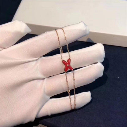 ¡®Moco¡¯JEUX BRACELET CARNELIAN PINK GOLD 1 DIAMOND