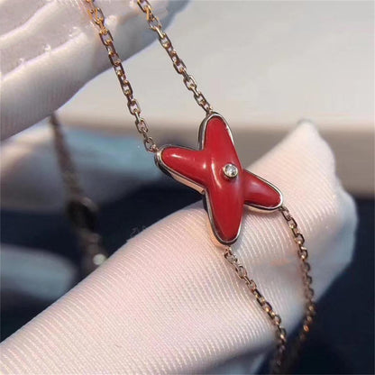 ¡®Moco¡¯JEUX BRACELET CARNELIAN PINK GOLD 1 DIAMOND