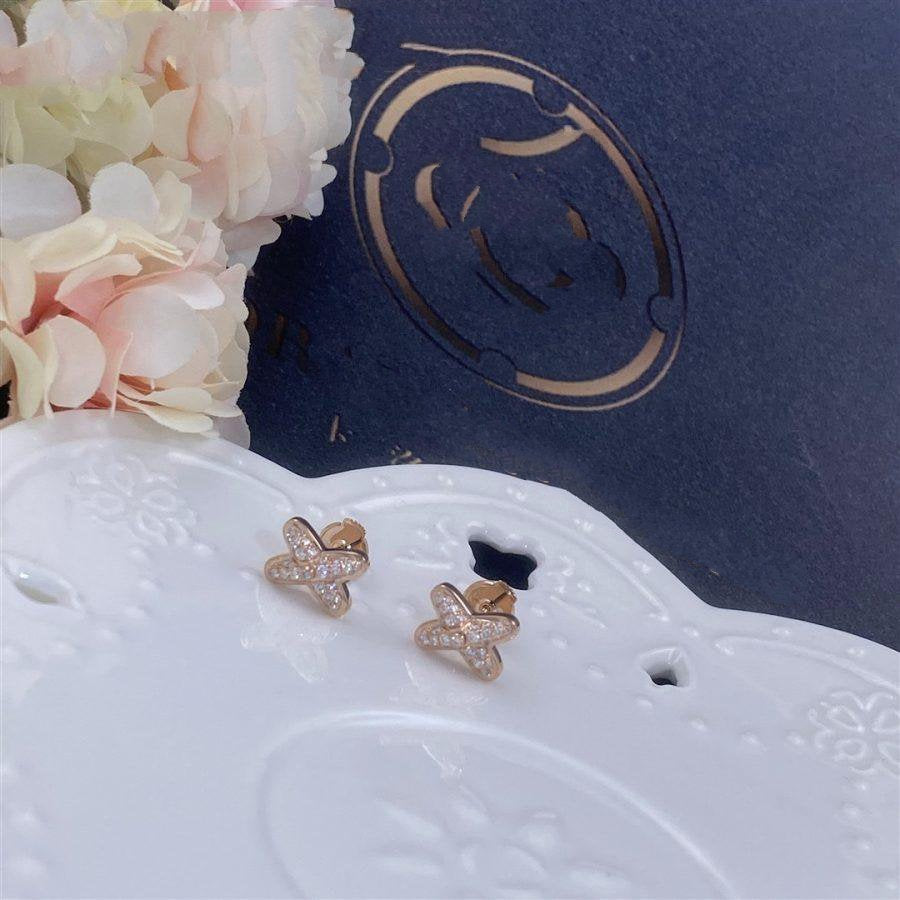 ¡®Moco¡¯JEUX DE PINK GOLD DIAMOND EARRINGS