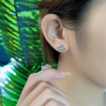 ¡®Moco¡¯JEUX DE SILVER DIAMOND EARRINGS