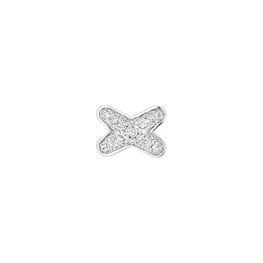 ¡®Moco¡¯JEUX DE SILVER DIAMOND EARRINGS