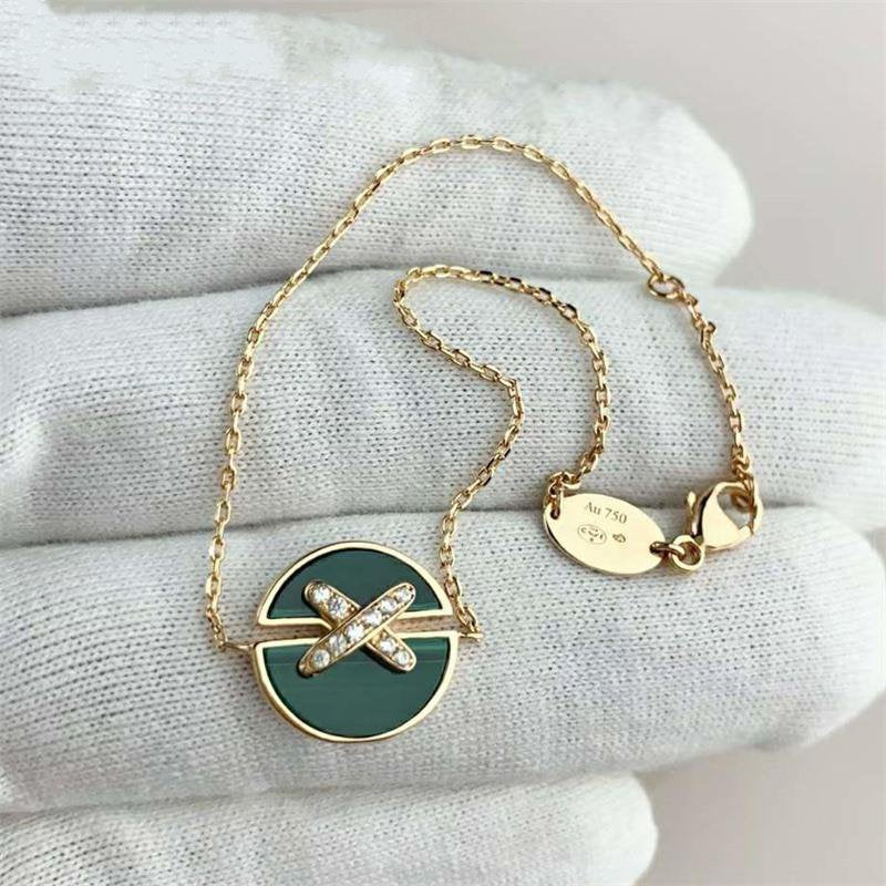¡®Moco¡¯JEUX DE BRACELET MALACHITE PINK GOLD DIAMONDS