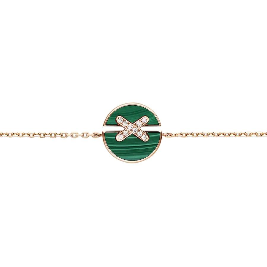 ¡®Moco¡¯JEUX DE BRACELET MALACHITE PINK GOLD DIAMONDS