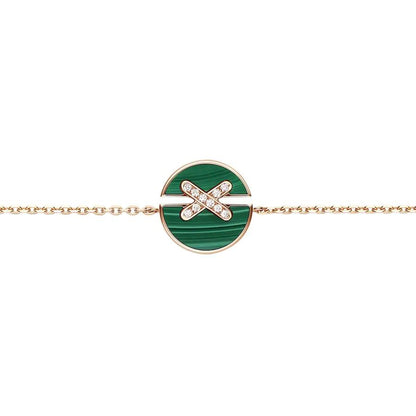 ¡®Moco¡¯JEUX DE BRACELET MALACHITE PINK GOLD DIAMONDS