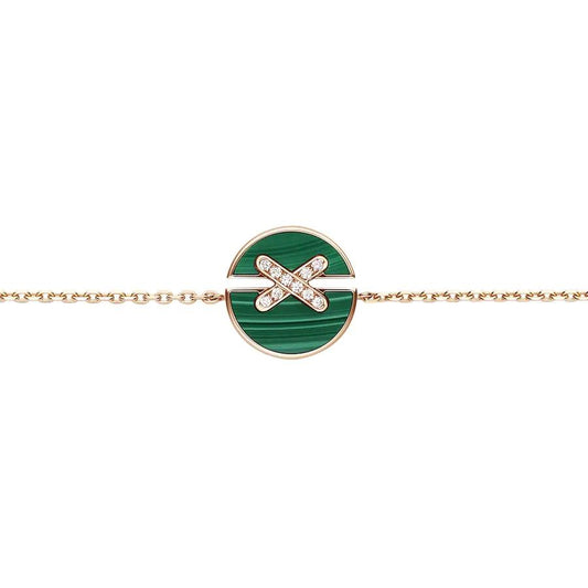 ¡®Moco¡¯JEUX DE BRACELET MALACHITE PINK GOLD DIAMONDS