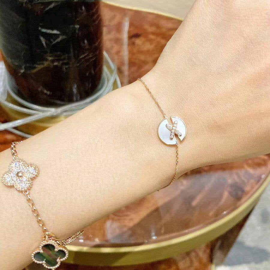 ¡®Moco¡¯JEUX DE BRACELET MOP PINK GOLD DIAMONDS
