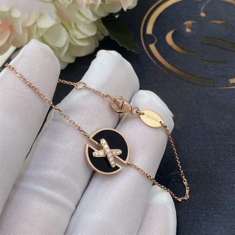 ¡®Moco¡¯JEUX DE BRACELET ONYX PINK GOLD DIAMOND
