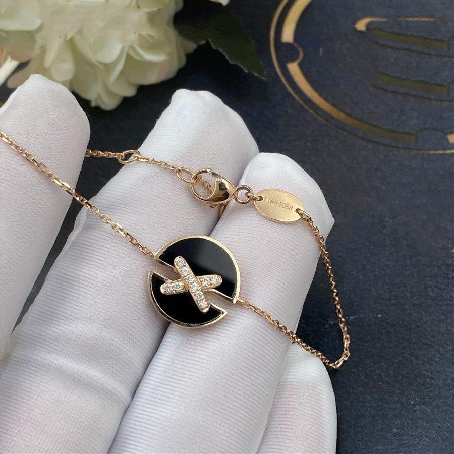 ¡®Moco¡¯JEUX DE BRACELET ONYX PINK GOLD DIAMOND