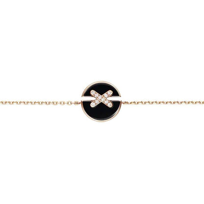 ¡®Moco¡¯JEUX DE BRACELET ONYX PINK GOLD DIAMOND