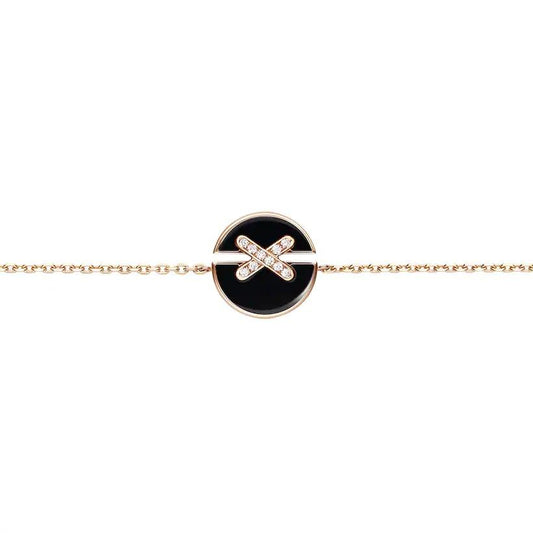 ¡®Moco¡¯JEUX DE BRACELET ONYX PINK GOLD DIAMOND