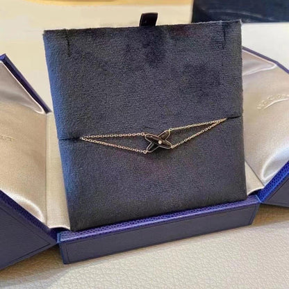 ¡®Moco¡¯JEUX BRACELET ONYX PINK GOLD 1 DIAMOND