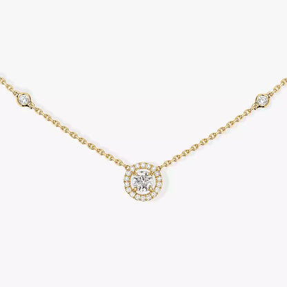 [ Moco ]Diamond Necklace 0,20ct Brilliant Shape Joy