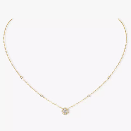 [ Moco ]Diamond Necklace 0,20ct Brilliant Shape Joy