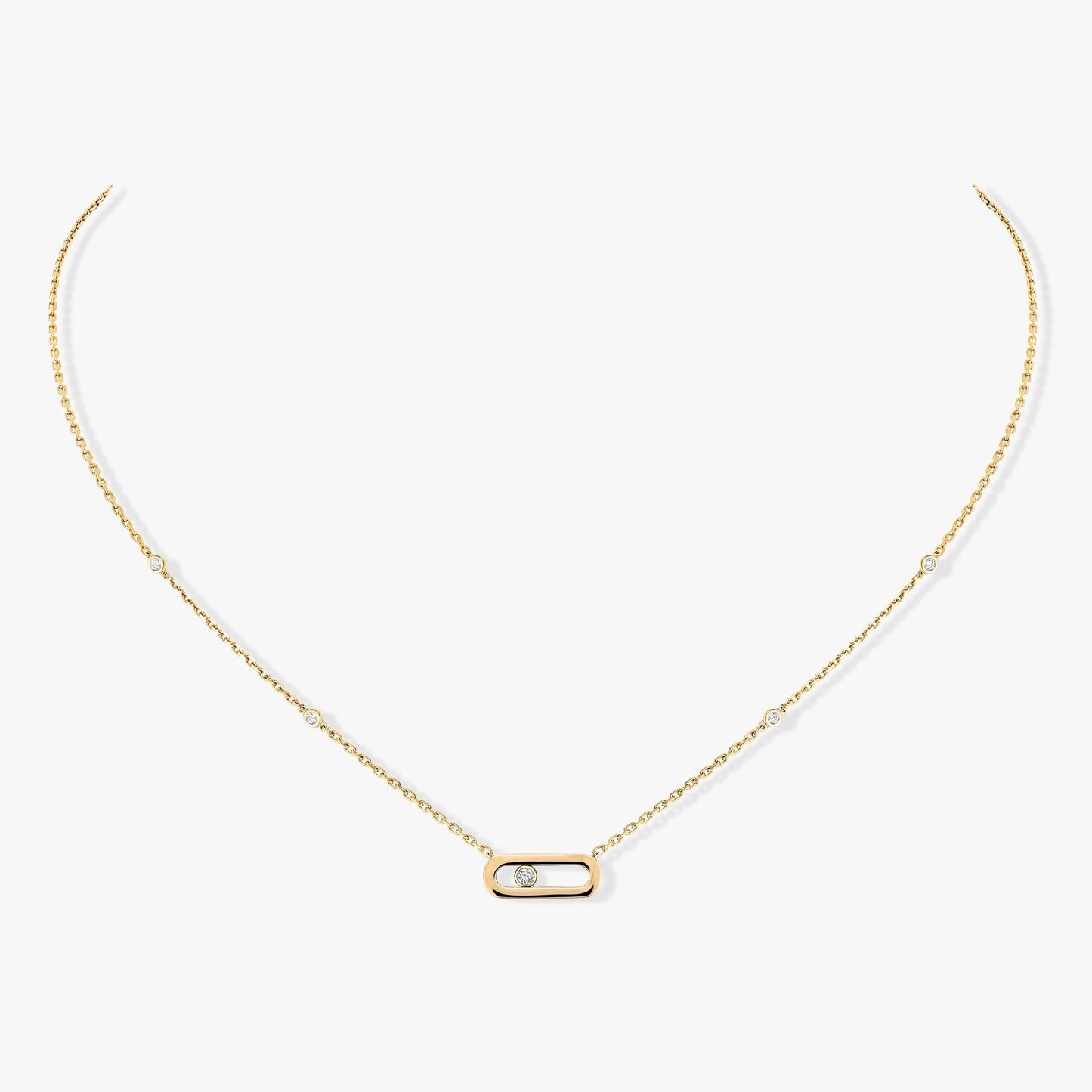 [ Moco ]MOVE UNO DIAMOND NECKLACE