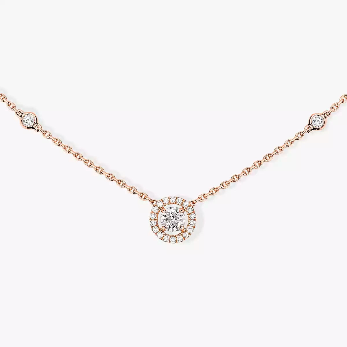 [ Moco ]Diamond Necklace 0,20ct Brilliant Shape Joy