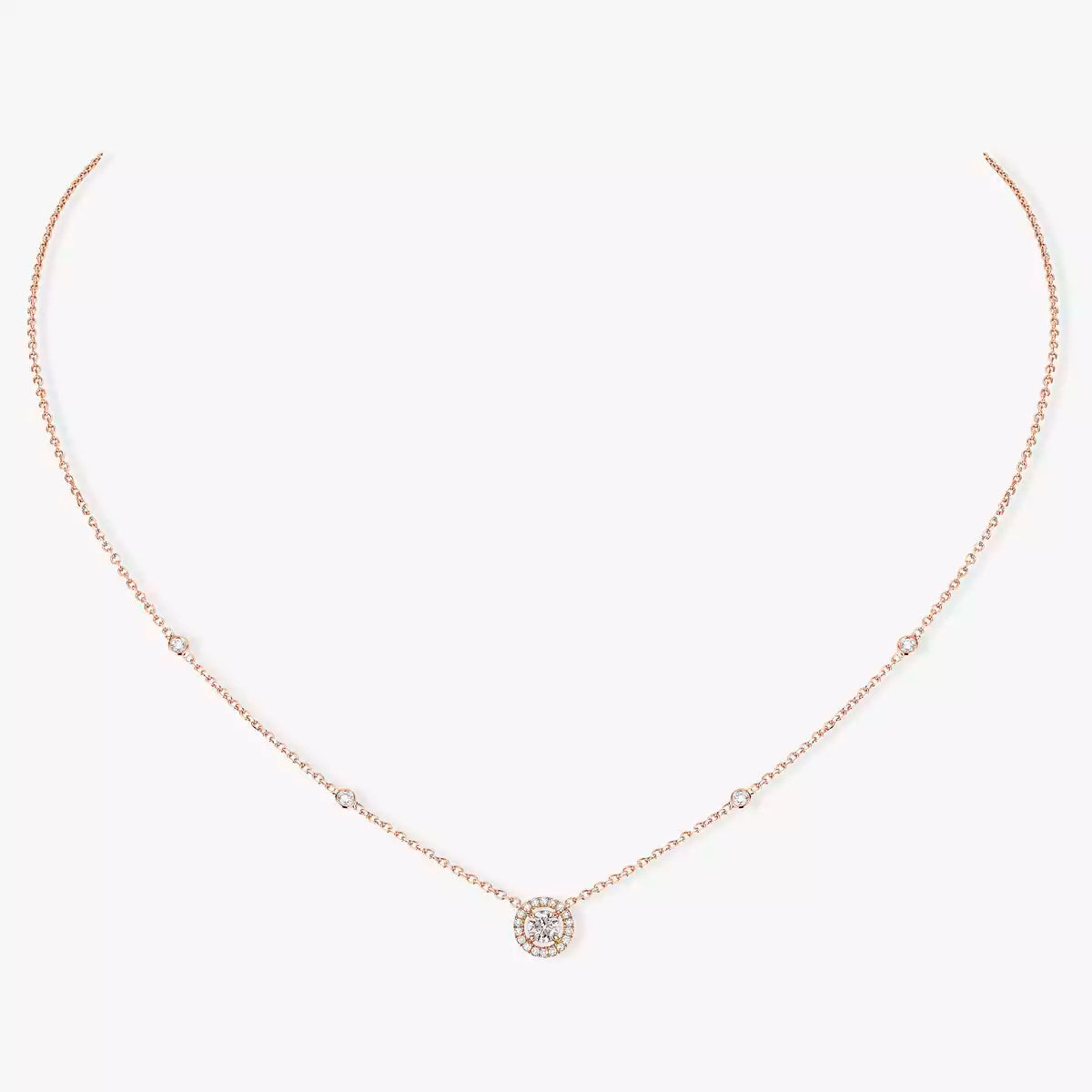 [ Moco ]Diamond Necklace 0,20ct Brilliant Shape Joy