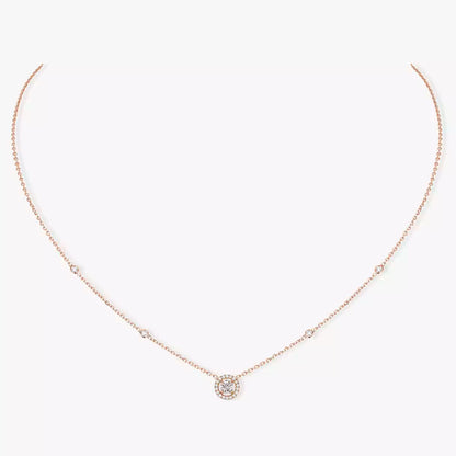 [ Moco ]Diamond Necklace 0,20ct Brilliant Shape Joy