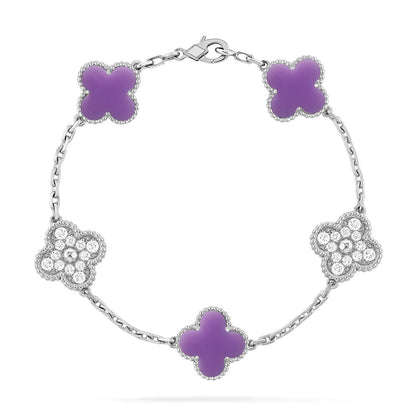 [Moco]New CLOVER 5 MOTIF LIGHT PURPLE BRACELET COLLECTION
