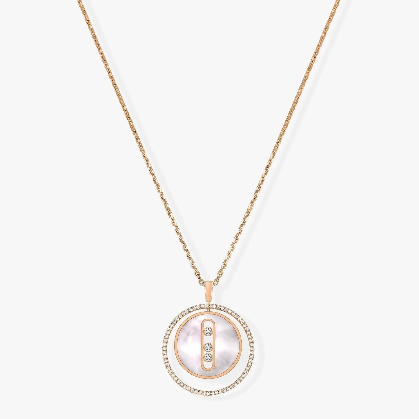 [ Moco ] Moco  MOVE MM NACRE BLANCHE DIAMOND NECKLACE