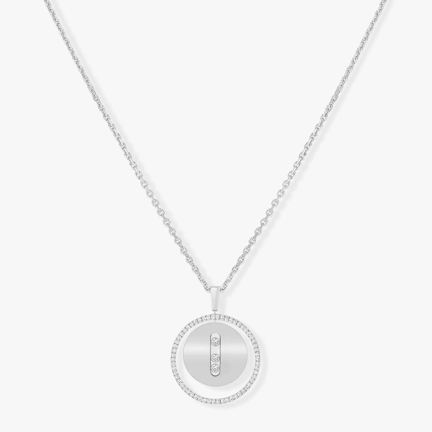 [ Moco ] Moco  MOVE MM SILVER DIAMOND NECKLACE