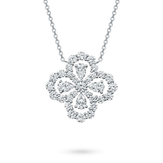¡®Moco¡¯LOOP NECKLACE FULL MOTIF DIAMOND 16MM MULTIPLE COLORS
