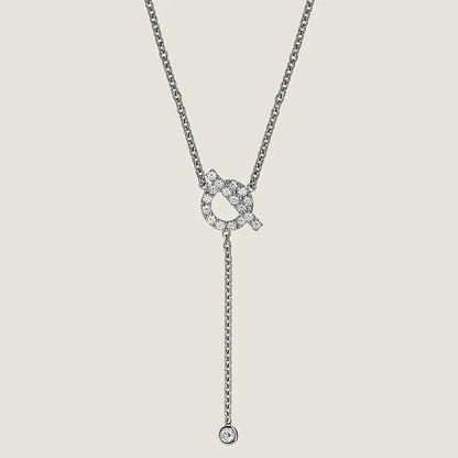 ¡®Moco¡¯FINESSE SILVER DIAMOND NECKLACE