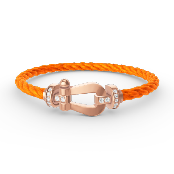 ¡®Moco¡¯FORCE LARGE HORSESHOE HALF DIAMOND BRACELET ROSE GOLD